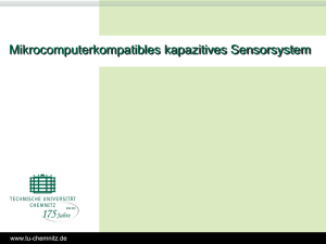 Mikrocomputerkompatibles kapazitives Sensorsystem