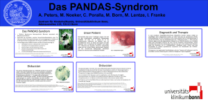 Das PANDAS-Syndrom A. Peters, M. Noeker, C. Poralla, M