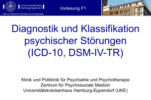 Depressive Störung - Universitätsklinikum Hamburg