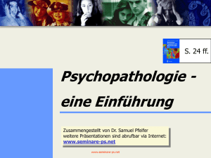 Psychopathologie Status - Seminare