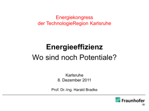 Energiekongress - Vortrag Prof. Bradke