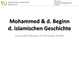 Mohammed & der Beginn der islamischen Geschichte - RPI