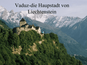 Vaduz-die Haupstadt von Liechtenstein