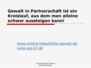 Präsentation - Was ist Täterarbeit