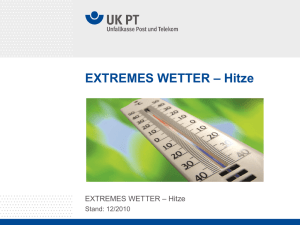 EXTREMES WETTER – Hitze