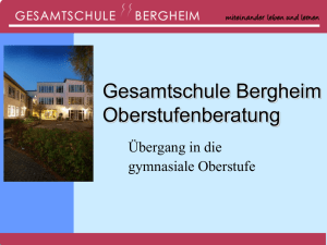 Oberstufen-Info - Gesamtschule Bergheim