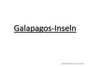 Präsentation Galapagos-Inseln - Quirinus