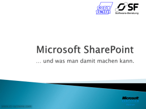 SharePoint-Vortrag IHK-KA 2008-02