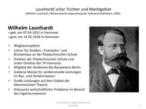 Launhardt´scher Trichter und Marktgebiet (Wilhelm Launhardt