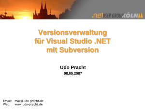 Subversion und .NET-Entwicklung mit Visual Studio