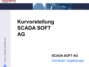 Kurvorstellung SCADA SOFT AG SCADA SOFT AG