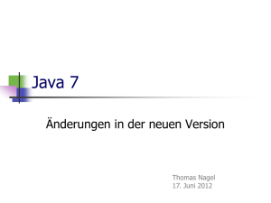 Neues in Java 7