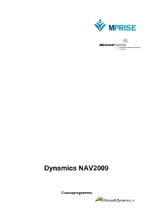 Dynamics NAV2009