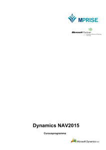 Dynamics NAV2015 - ERPsoftware