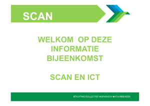 1. Presentatie SCAN-ICT - Stichting Collectief Agrarisch Natuurbeheer