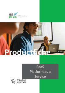 Productfiche PaaS - HP - Belgacom Deelgenoten THV