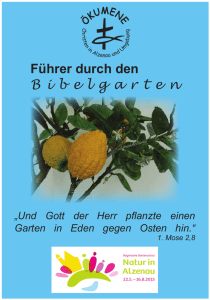 Bibelgartenführer - Gartenschau Alzenau