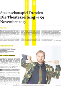 Ausgabe November 2015 - Staatsschauspiel Dresden