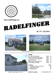 Radelfinger-Nr. 57 / Juli 2015