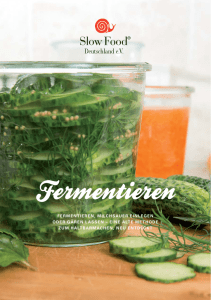 Fermentieren - Slow Food Deutschland eV