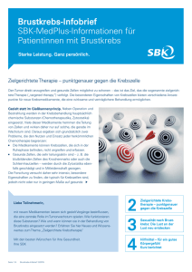 Brustkrebs-Infobrief (Dezember 2015)