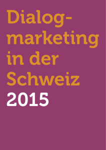 Dialogmarketing in der Schweiz 2015