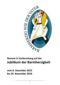 Jubiläum der Barmherzigkeit