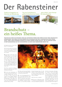 Brandschutz – ein heißes Thema.