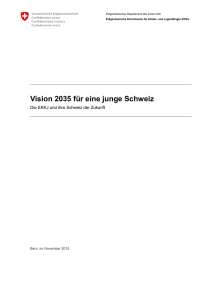 Vision 2035 für eine junge Schweiz