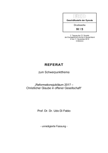 Referat von Prof. Dr. Dr. Udo Di Fabio als