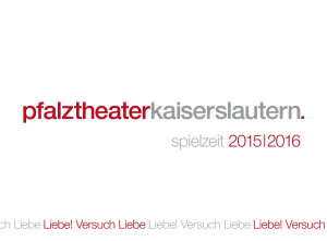 spielzeit 2015|2016 - Pfalztheater