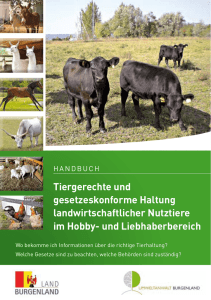 Tiergerechte und gesetzeskonforme Haltung