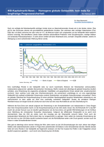 IKB-Kapitalmarkt-News – Homogene globale Geldpolitik: kein Indiz