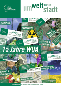 15 Jahre WUA - Wiener Umweltanwaltschaft