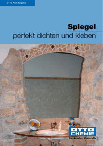 Spiegel perfekt dichten und kleben