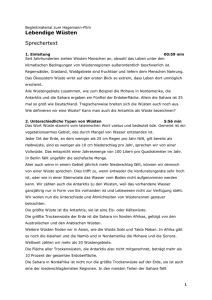 Lebendige Wüsten Sprechertext