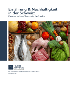 Ernährung & Nachhaltigkeit in der Schweiz