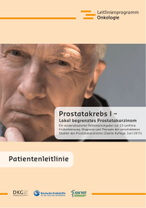 Prostatakrebs I - Deutsche Krebshilfe