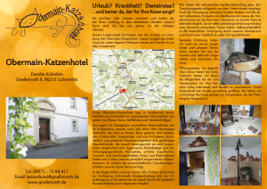 Obermain-Katzenhotel - Fam. Kuhnlein in Gnellenroth