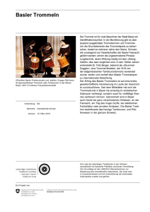 Basler Trommeln - Die lebendigen Traditionen der Schweiz