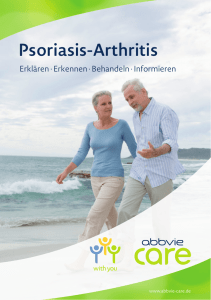 Informationsbroschüre Psoriasis-Arthritis
