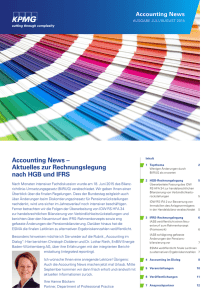 KPMG Accounting News. Ausgabe Juli/August 2015