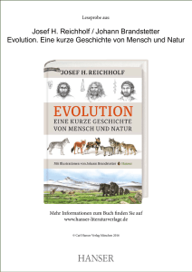 Evolution. Eine kurze Geschichte von Mensch und Natur