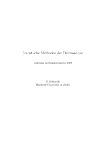 Statistische Methoden der Datenanalyse