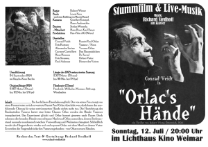 Orlac`s Hände - Richard Siedhoff