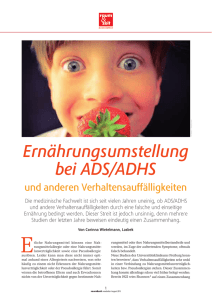 Ernährungsumstellung bei ADS/ADHS