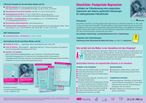 Postpartale Depression - &Ouml;sterreichisches Hebammengremium