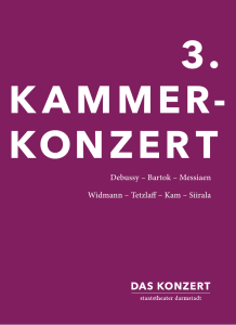 3. Kammerkonzert 2015 - Staatstheater Darmstadt