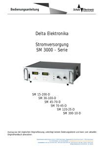 Delta Elektronika Stromversorgung SM 3000 - Schulz