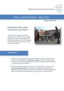 Elternbrief März 2016 - Mallinckrodt Gymnasium Dortmund